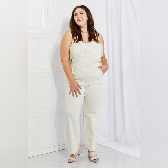 Judy Blue Garment Dyed Overalls Jumper Plus Size 2XL 18W-20W NWT - Picture 1 of 11